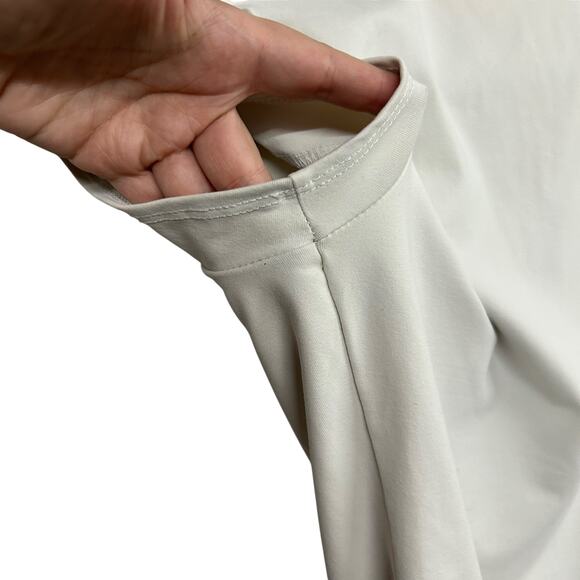 Minimalist chic scoop neck bodysuit Intimately Free People white short sleeve S - Picture 6 of 6